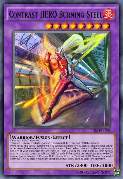 Contrast HERO Burning Steel