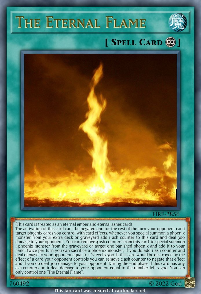 Flame Destroyer, CARDS