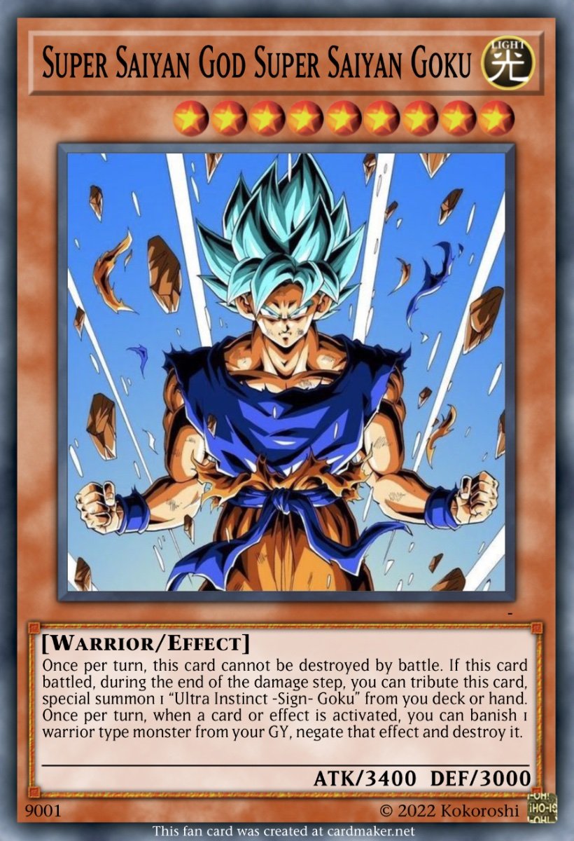 It's Goku! The Saiyan from Earth - Casual Cards - Yugioh Card Maker Forum