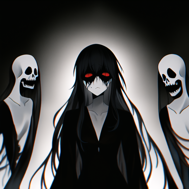 Ghost,Phantom, Banshee,Monsters of dark, melancholic beauty who drape their deat s-2553630665.png