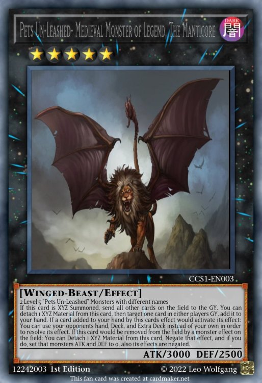 Pets Un-Leashed- Medieval Monster of Legend, The Manticore.jpeg