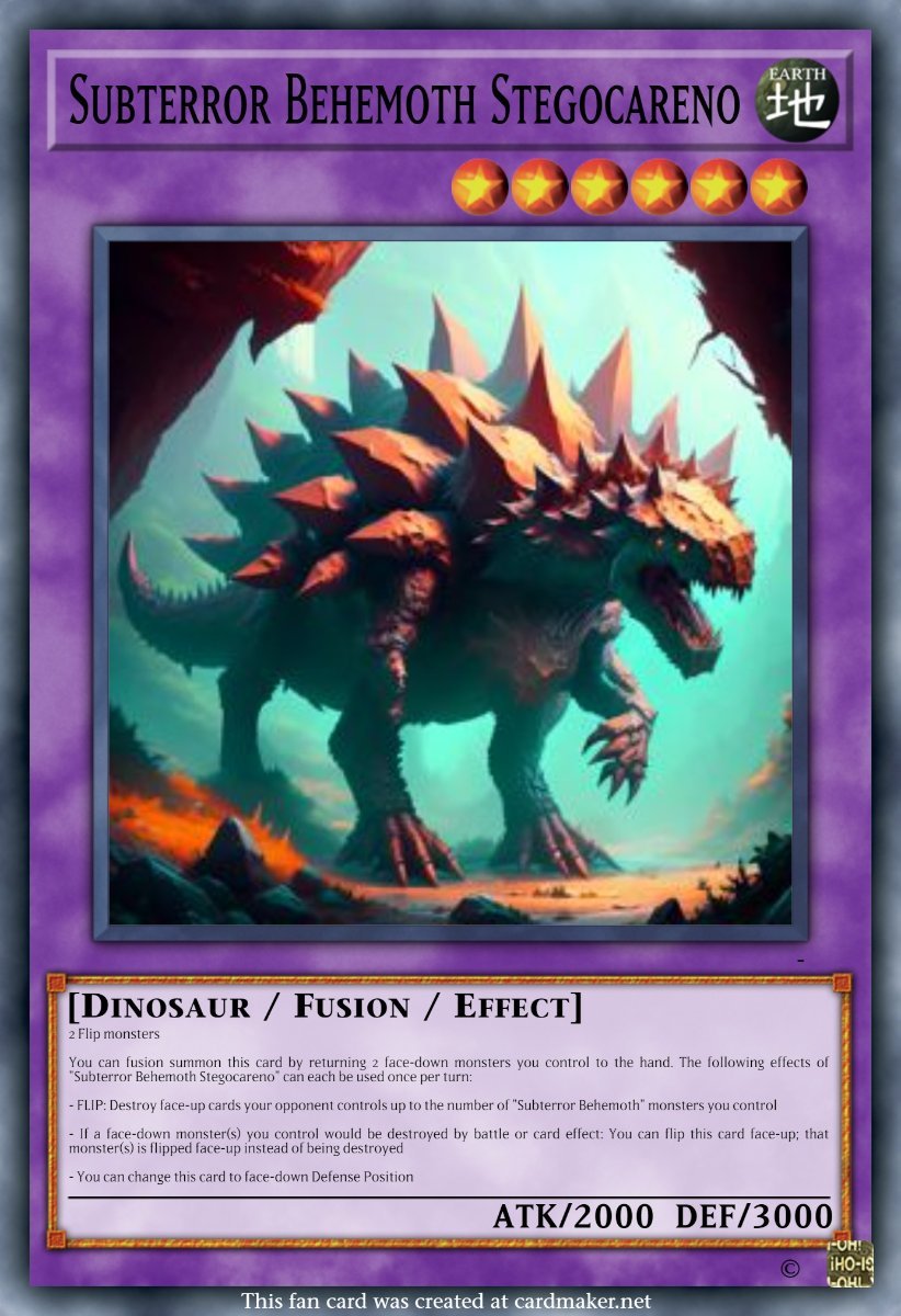 Subterror Extra Deck Realistic Cards Yugioh Card Maker Forum