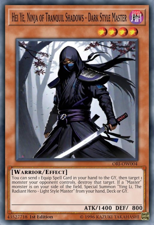Hei Ye, Ninja of Tranquil Shadows - Dark Style Master.jpeg