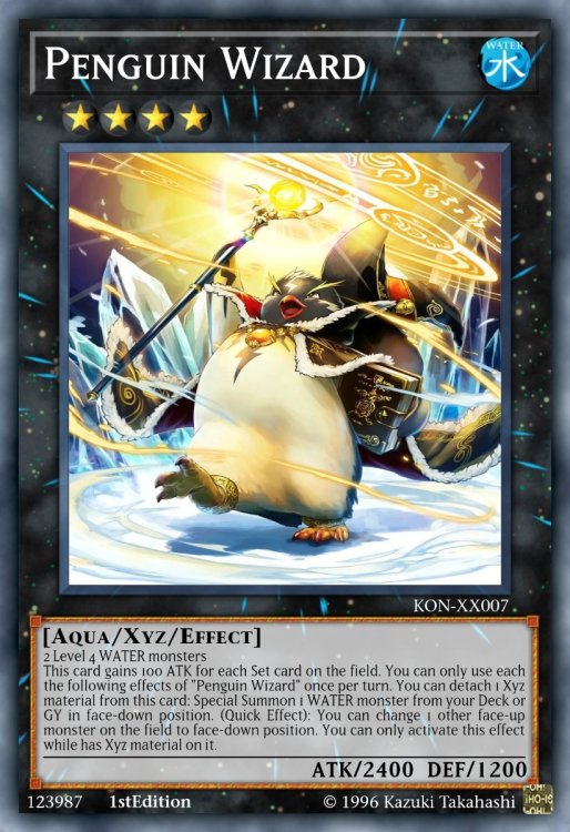 Penguin Card Support Casual Cards Yugioh Card Maker Forum