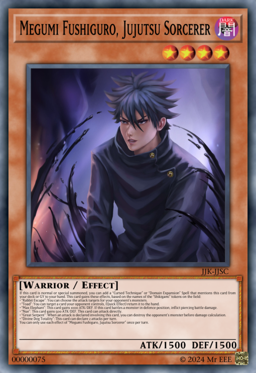 Megumi Fushiguro, Jujutsu Sorcerer.jpeg.png