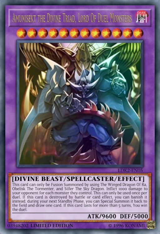Amunisekt the Divine Triad, Lord Of Duel Monsters.jpeg