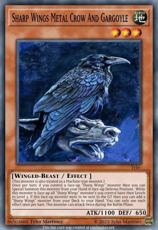 Sharp Wings Metal Crow And Gargoyle .jpeg